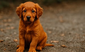 red golden retriever