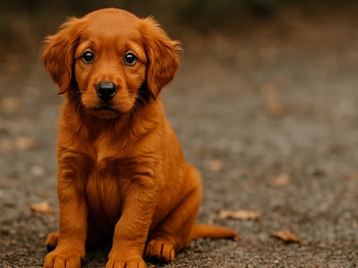 red golden retriever